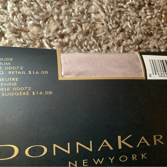 Donna Karan lightweight no hose capri toner, color dark nude, size: M - Picture 4 of 9